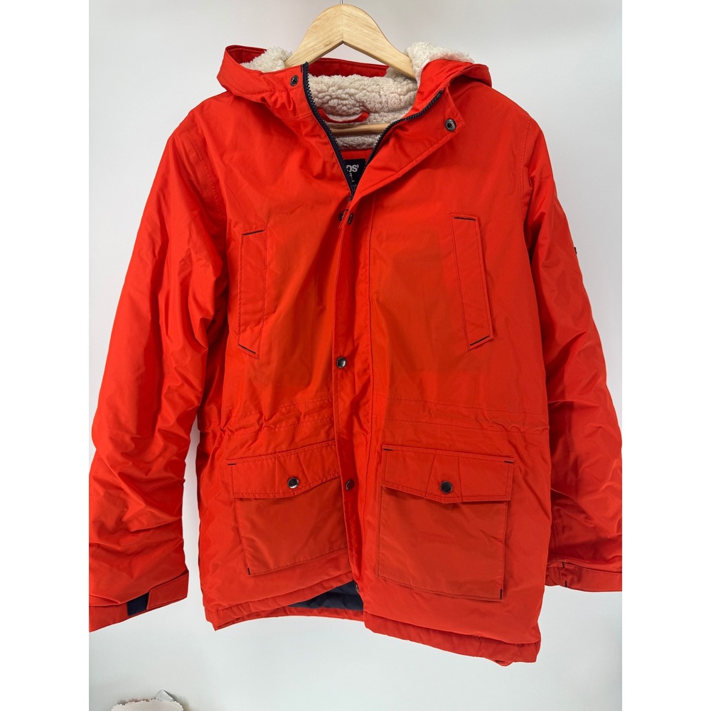 Lands' End Puffer Parka Kids XL 18-20 Orange